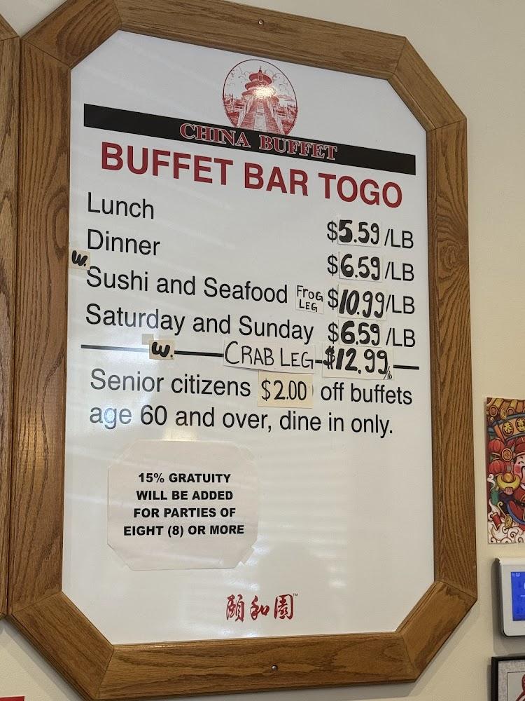 China Buffet Menu image 2