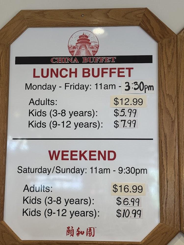 China Buffet Menu image 3