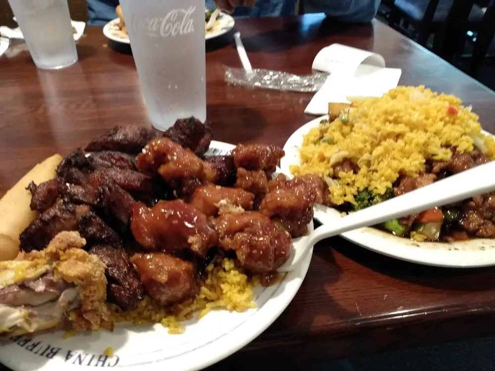 Sesame Chicken Fried Bananas Chicken Broccoli Black Pepper Chicken Fried Rice Spring Rolls